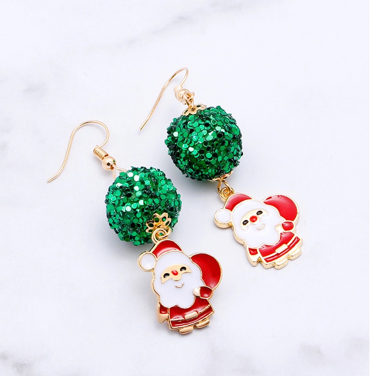 Christmas Santa Claus Dangle Earrings 15$
